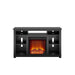 Ameriwood Home Edgewood 55" Black Freestanding Electric Fireplace - TV Stand-Modern Ethanol Fireplaces