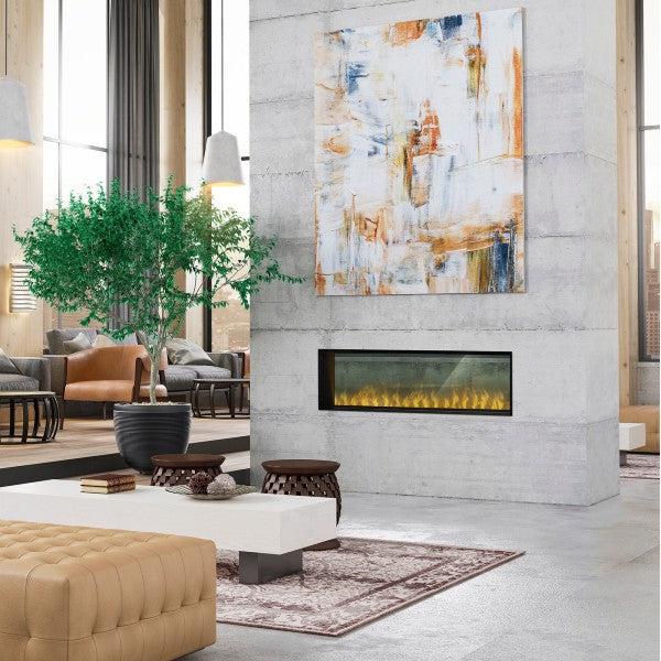 Electric Two-Sided Fireplace