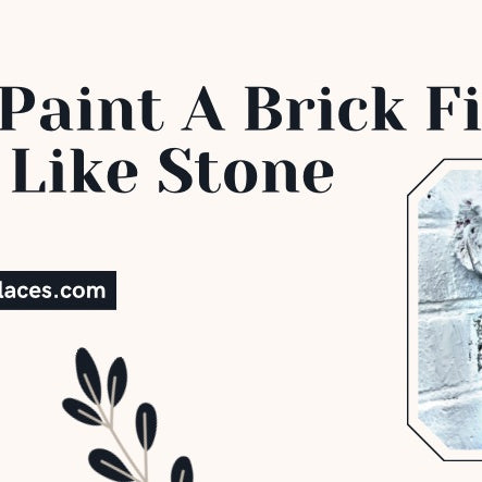 How To Paint A Brick Fireplace To Look Like Stone 