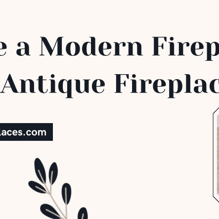 Combine a Modern Fireplace with an Antique Fireplace Grate