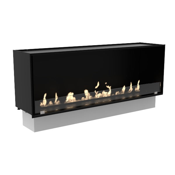 Decoflame Montreal Manual Open to Front with 1 Low Glass Ethanol Fireplace
