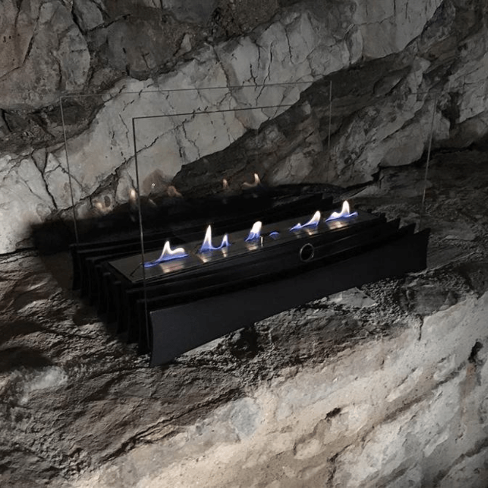 Decoflame Ethanol Fireplaces Decoflame Ascot 22" Black Manual Ethanol Fireplace Insert