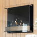 Decoflame Ethanol Fireplaces Decoflame Atlantic 27" Black Wall Mounted Manual Ethanol Fireplace