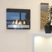 Decoflame Ethanol Fireplaces Decoflame Atlantic 27" Black Wall Mounted Manual Ethanol Fireplace