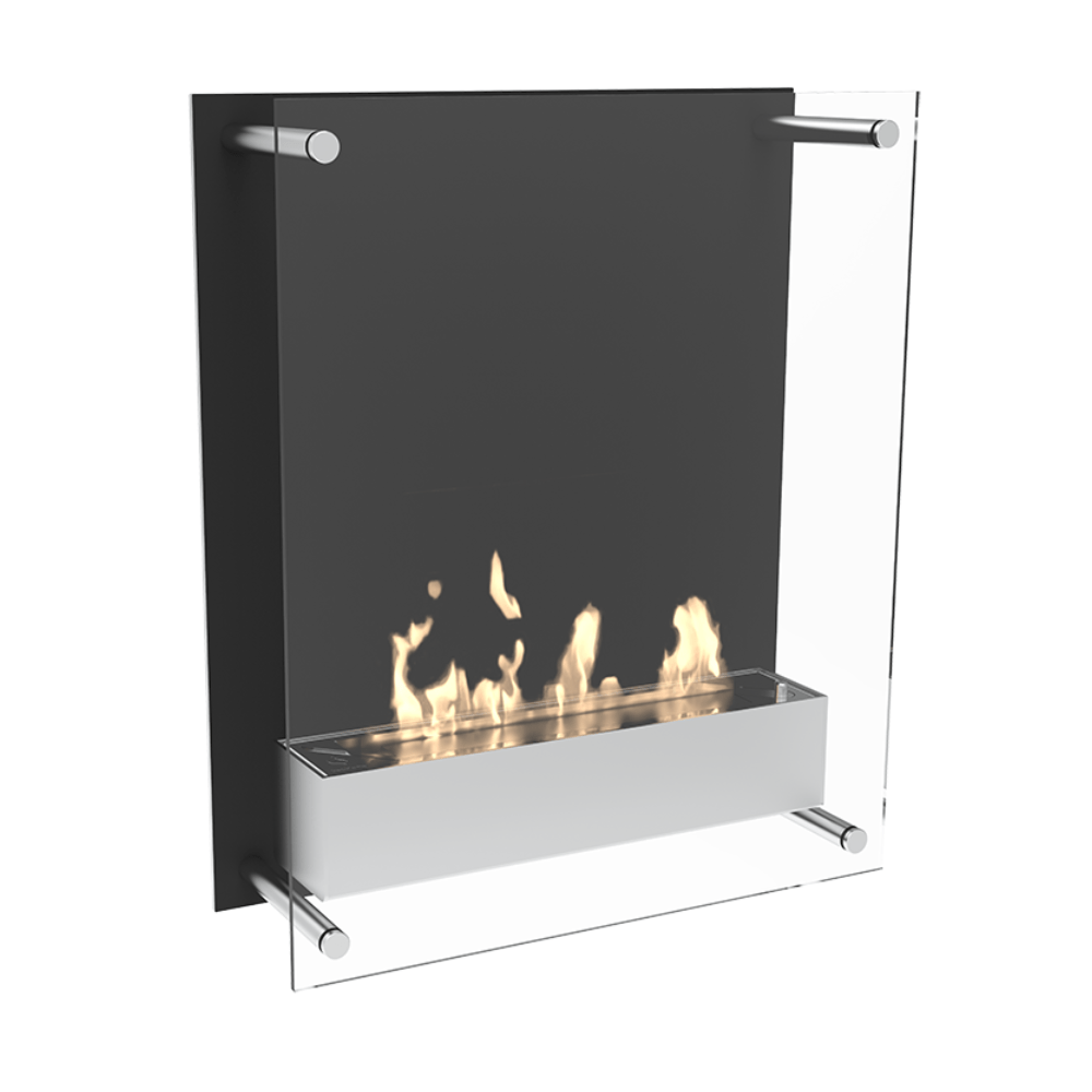 Decoflame Ethanol Fireplaces Decoflame Atlantic Tower 19" Black Wall Manual Ethanol Fireplace