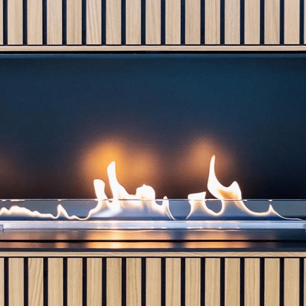 Decoflame Ethanol Fireplaces Decoflame Denver Basic F3 Black E-Ribbon Automatic Ethanol Fireplace Insert