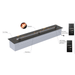 Decoflame Ethanol Fireplaces Decoflame Denver Basic F6 Black E-Ribbon Automatic Ethanol Fireplace Insert