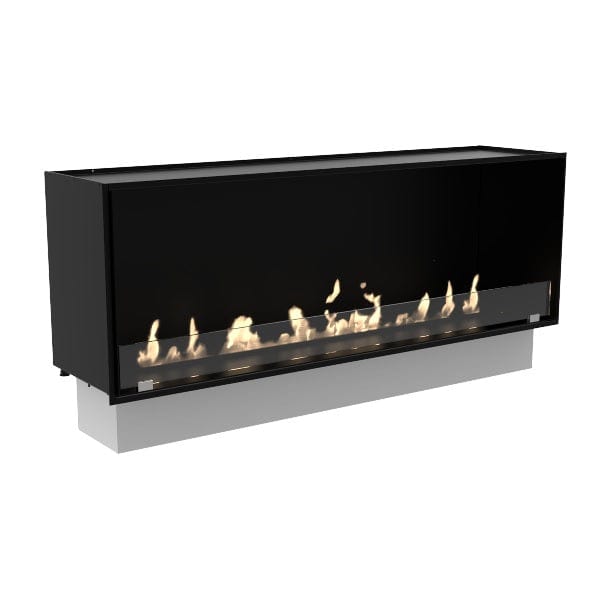 Decoflame Ethanol Fireplaces 31 inches Decoflame Montreal Manual Open to Front with 1 Low Glass Ethanol Fireplace