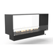 Decoflame Ethanol Fireplaces Decoflame Montreal Open to Front and Back 47" Black Manual Recessed Ethanol Fireplace