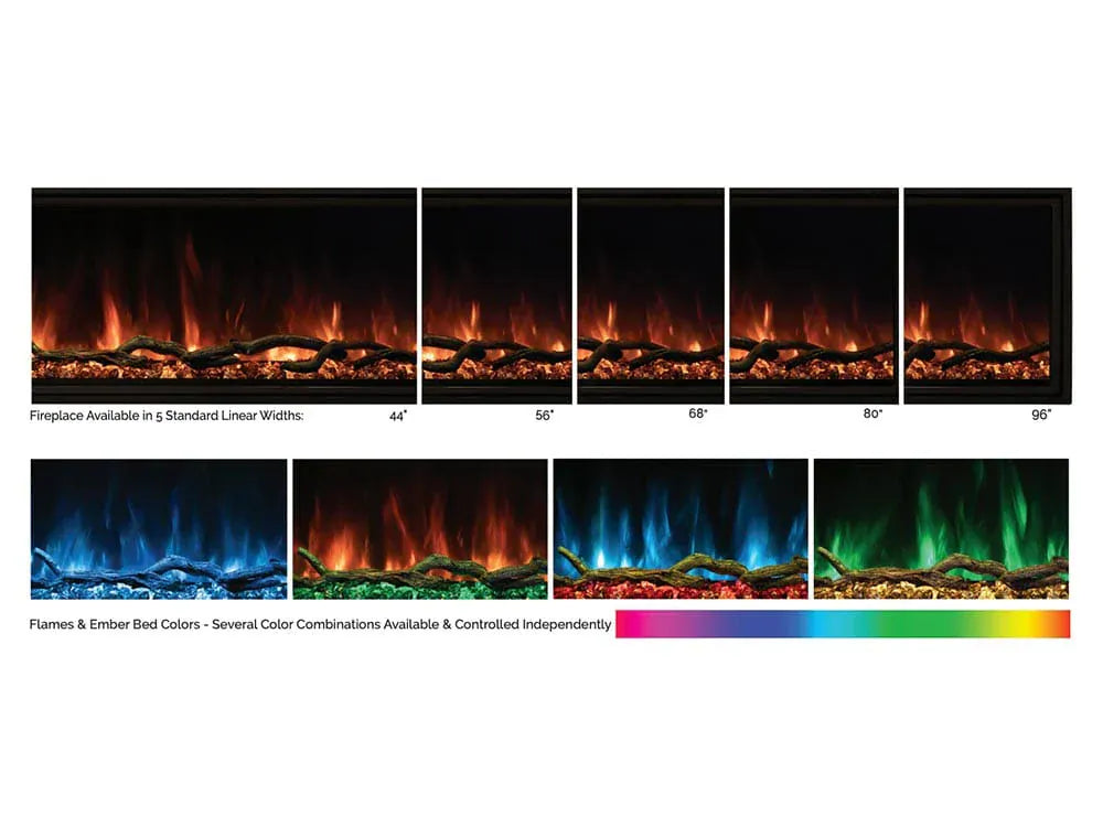 Modern Flames Electric Fireplaces Modern Flames 44-In Landscape Pro Slim Electric Fireplace