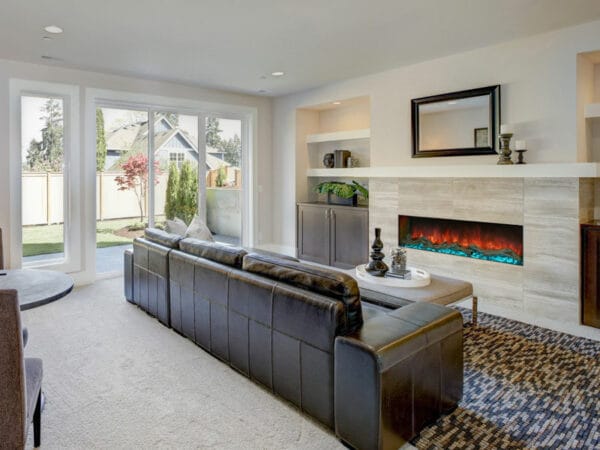 Modern Flames Electric Fireplaces Modern Flames 96-in Landscape Pro MultiView Built-In Electric Fireplace