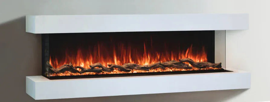 Modern Flames Electric Fireplaces Modern Flames 96-in Landscape Pro MultiView Built-In Electric Fireplace