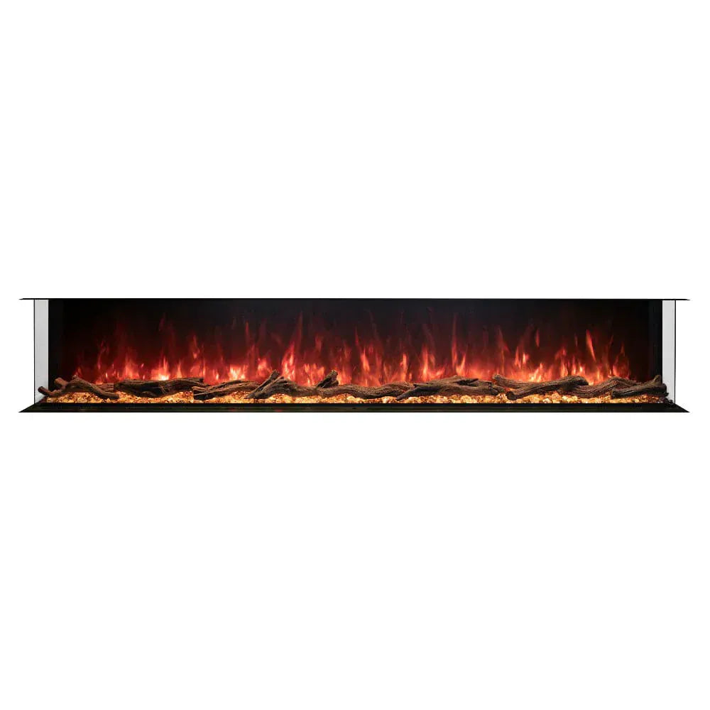 Modern Flames Electric Fireplaces Modern Flames 96-in Landscape Pro MultiView Built-In Electric Fireplace