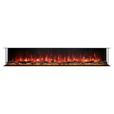 Modern Flames Electric Fireplaces Modern Flames 96-in Landscape Pro MultiView Built-In Electric Fireplace
