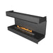 NetZero Ethanol Fireplaces NetZero Single-Sided/Left-Corner/Right-Corner/Three-Sided 40" Black Firebox Ethanol Firebox