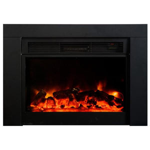 AA Warehousing EFI 37" Black Electric Fireplace Insert-Modern Ethanol Fireplaces