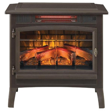 Duraflame DFI-5010 26" Bronze 3D Infrared Electric Fireplace Stove with Remote Control-Modern Ethanol Fireplaces