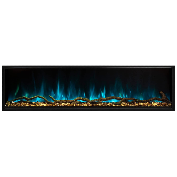 Modern Flames Landscape Pro Slim 80" Black Built-In Electric Fireplace