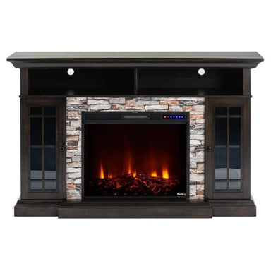 e-Flame USA Whistler 29" Dark Oak LED Electric Fireplace Insert with Remote-Modern Ethanol Fireplaces