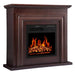 Antarctic Star 36'' Brown Freestanding Electric Fireplace with Mantel & Remote Control-Modern Ethanol Fireplaces