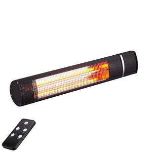 RADTEC G15R 25" Black Golden Tube Infrared Heater-Modern Ethanol Fireplaces