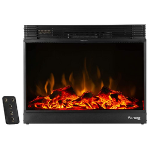 e-Flame USA Vermont 28" Black Electric Fireplace Stove Insert with Remote Control