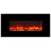 AA Warehousing 45" Black Wall Mounted Electric Fireplace-Modern Ethanol Fireplaces