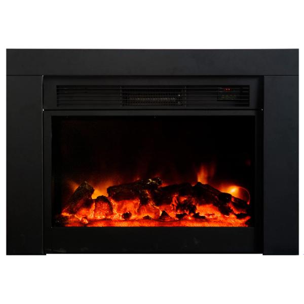 AA Warehousing FP 27" Black Electric Fireplace Insert-Modern Ethanol Fireplaces