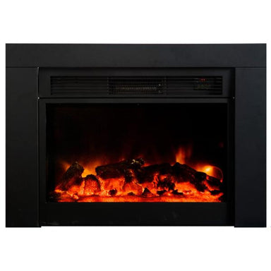 AA Warehousing FP 27" Black Electric Fireplace Insert-Modern Ethanol Fireplaces