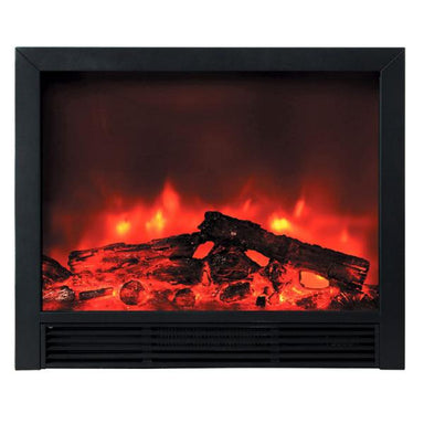 AA Warehousing FP765 33" Black Electric Fireplace Insert-Modern Ethanol Fireplaces