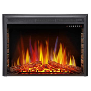 Antarctic Star 36" Black Electric Fireplace Insert and Stove Heater-Modern Ethanol Fireplaces