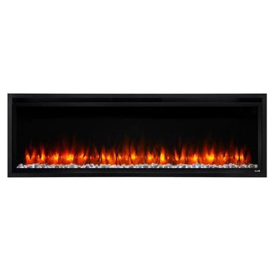 SimpliFire Allusion Platinum 72" Black Wall Mounted Electric Fireplace-Modern Ethanol Fireplaces