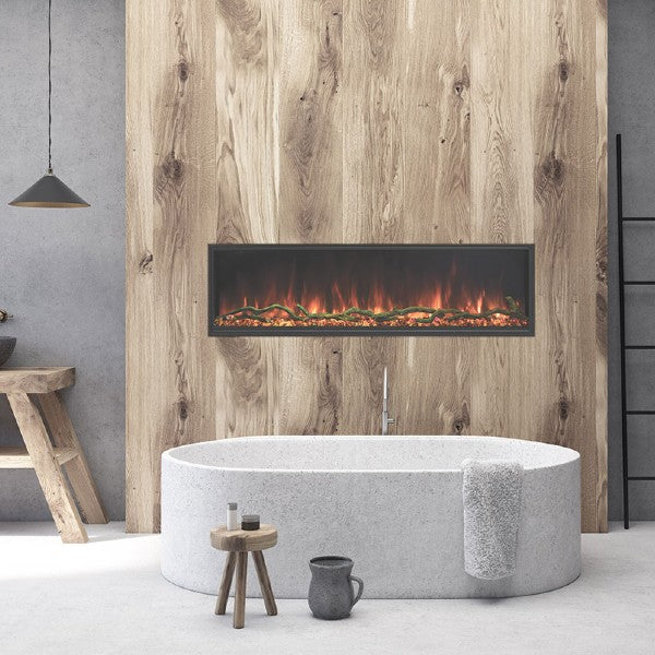 Modern Flames Landscape Pro Slim 44" Black Built-In Electric Fireplace