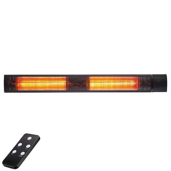 RADTEC G30R 38" Black Golden Tube Infrared Heater-Modern Ethanol Fireplaces
