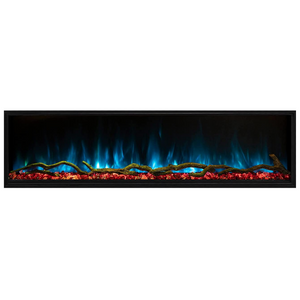 Modern Flames Landscape Pro Slim 56" Black Built-In Electric Fireplace