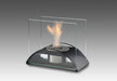 Eco-Feu Sunset 10" Matte Black Tabletop Ethanol Fireplace with Fuel TT-00130-Modern Ethanol Fireplaces