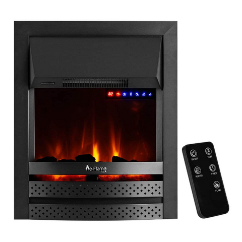 Image of e-Flame USA Abbotsford 23" Black Electric Fireplace Stove Insert with Remote