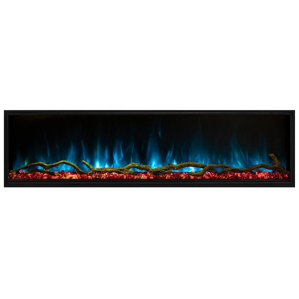 Modern Flames Landscape Pro Slim 68" Black Built-In Electric Fireplace