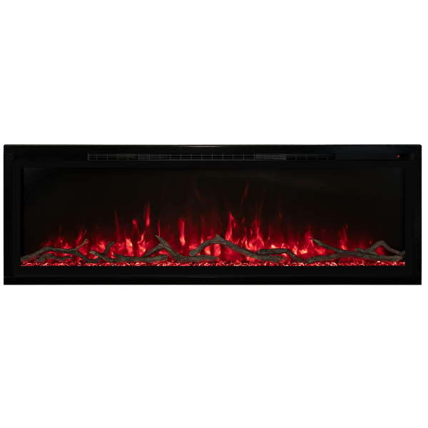 Modern Flames Spectrum Slimline 60" Black Wall Mount or Recessed Electric Fireplace