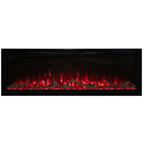 Modern Flames Spectrum Slimline 60" Black Wall Mount or Recessed Electric Fireplace