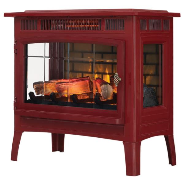 Duraflame DFI-5010-03 24" Cinnamon Infrared Quartz Electric Stove Heater with 3D Flame-Modern Ethanol Fireplaces
