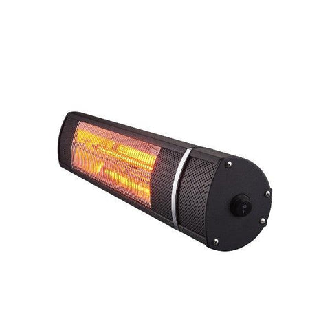 Image of RADTEC G15R 25" Black Golden Tube Infrared Heater-Modern Ethanol Fireplaces