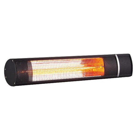 Image of RADTEC G15R 25" Black Golden Tube Infrared Heater-Modern Ethanol Fireplaces