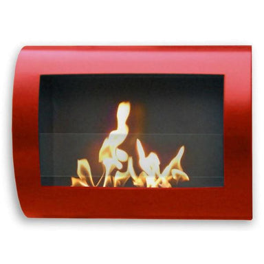 Anywhere Fireplace Chelsea 90212 27" Red Wall Mounted Ethanol Fireplace-Modern Ethanol Fireplaces