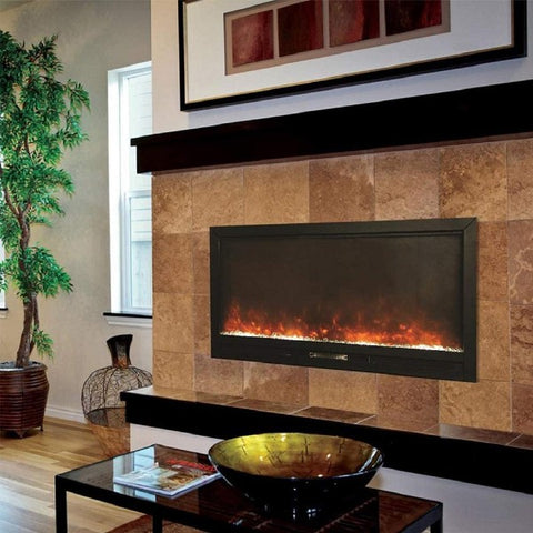 Image of AA Warehousing Beautifier 50" Black Recessed Electric Fireplace