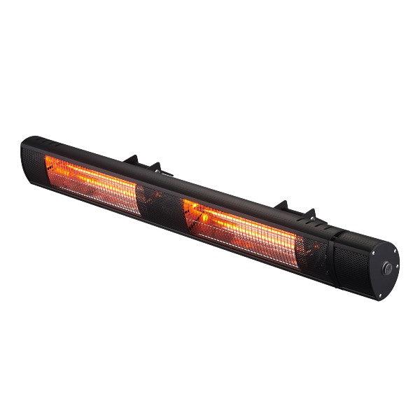 RADTEC G30R 38" Black Golden Tube Infrared Heater-Modern Ethanol Fireplaces