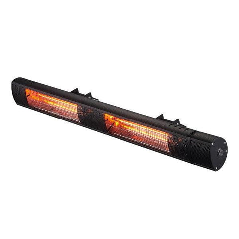 Image of RADTEC G30R 38" Black Golden Tube Infrared Heater-Modern Ethanol Fireplaces