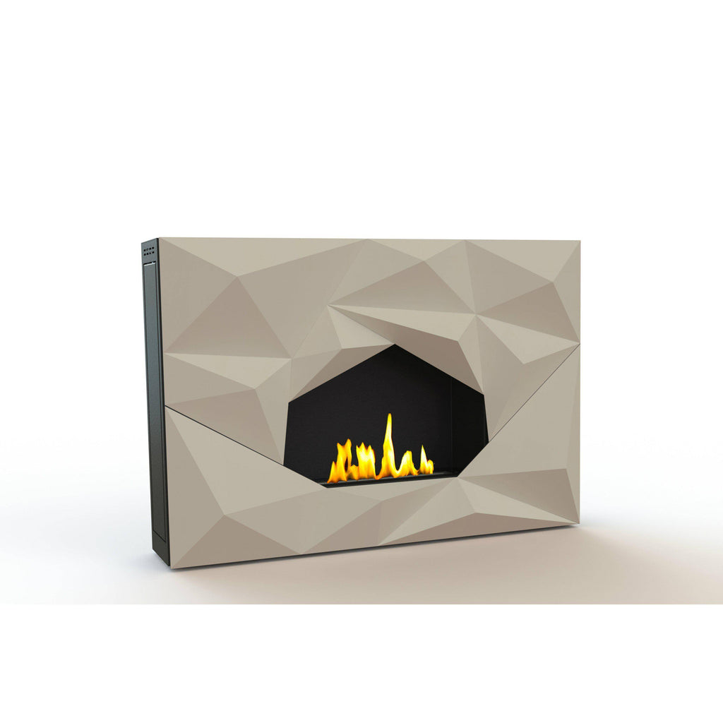 GlammFire Crystal EVOPlus Automatic Wall Mounted Ethanol Fireplace 43"-Modern Ethanol Fireplaces