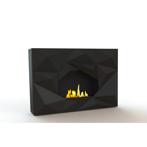 Image of GlammFire Crystal EVOPlus Automatic Wall Mounted Ethanol Fireplace 43"-Modern Ethanol Fireplaces