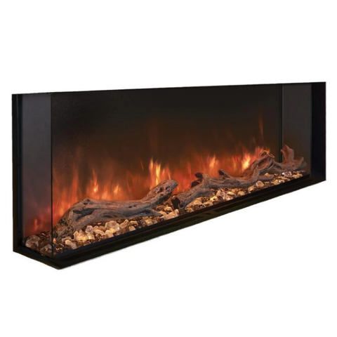 Image of Modern Flames Landscape Pro Multi 96" Black Multi Sided Electric Fireplace
